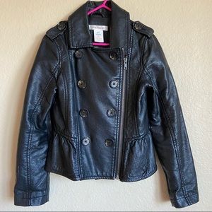 Girls Faux leather Jacket